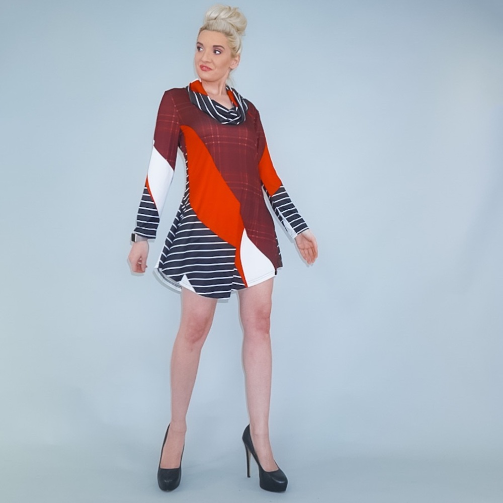 Long Sleeve Mod Dress - Picture 12 of 15
